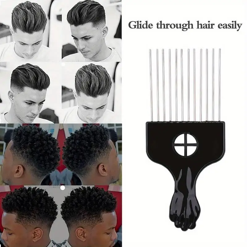 2Pcs Metal Afro Pick Combs for Women Men Wig Braid Curly Hair Detangling Styling Lifting Tool
2Pcs Metal Afro Pick Combs for Women Men Wig Braid Curly Hair Detangling Styling Lifting Tool