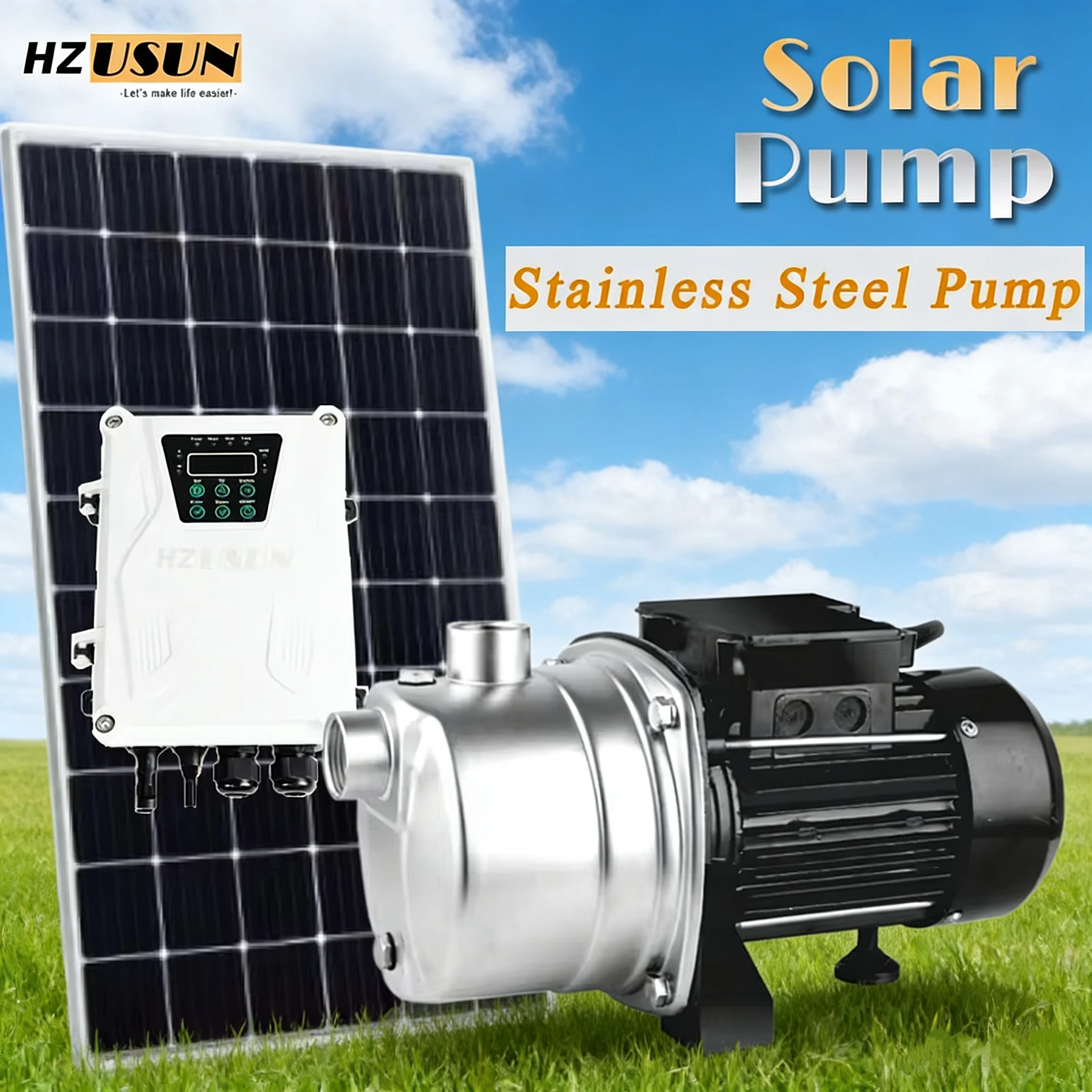 HZUSUN Household 0.5 HP DC Brushless Solar Powered Booster Water Pump Price Small 48 Volt Farm High Pressure Water Transfer Pump
HZUSUN Household 0.5 HP DC Brushless Solar Powered Booster Water Pump Price Small 48 Volt Farm High Pressure Water Transfer Pump