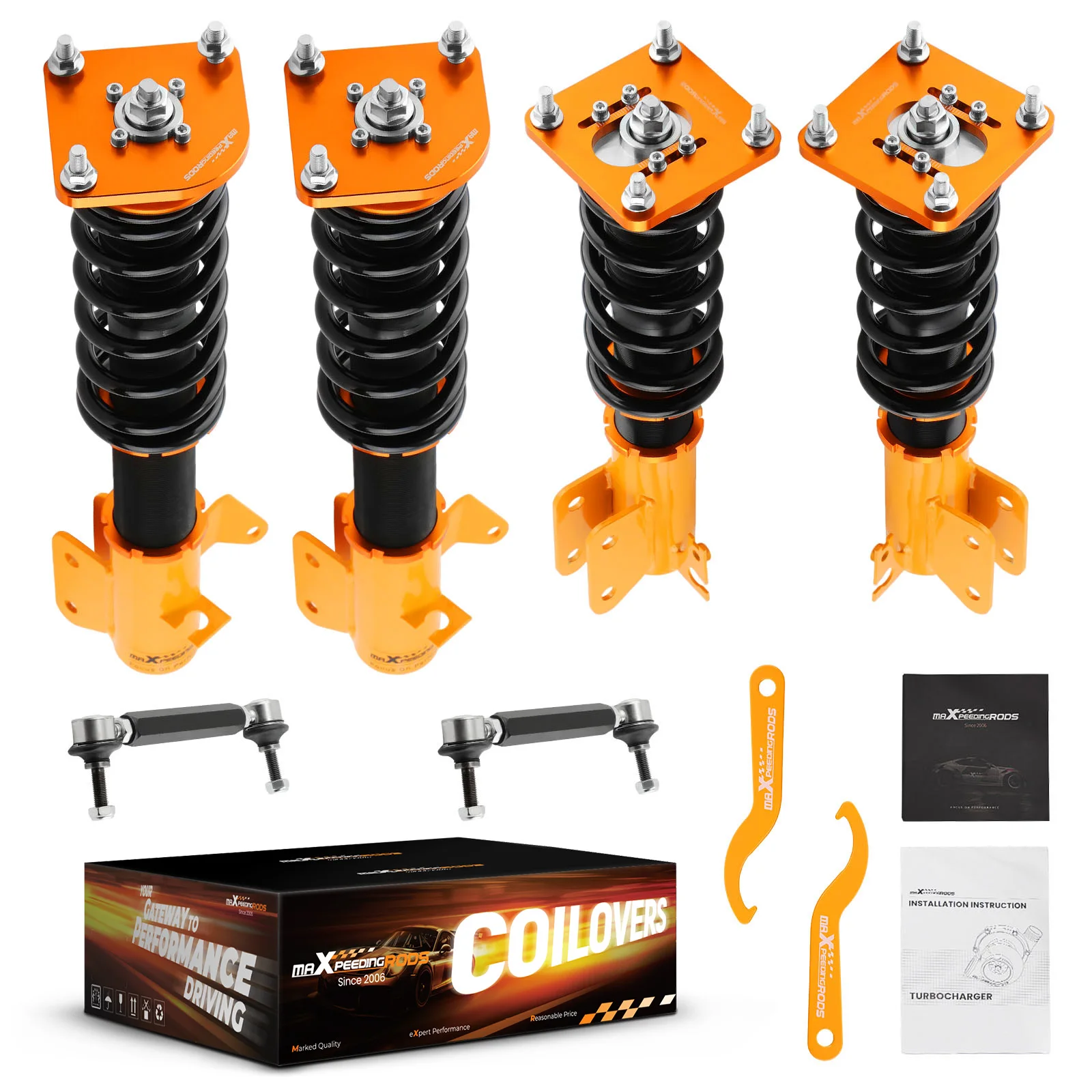 Twin Tube Coilover Lowering Kit For Mazda 323 99-03 Rear pillow ball top mount
Twin Tube Coilover Lowering Kit For Mazda 323 99-03 Rear pillow ball top mount