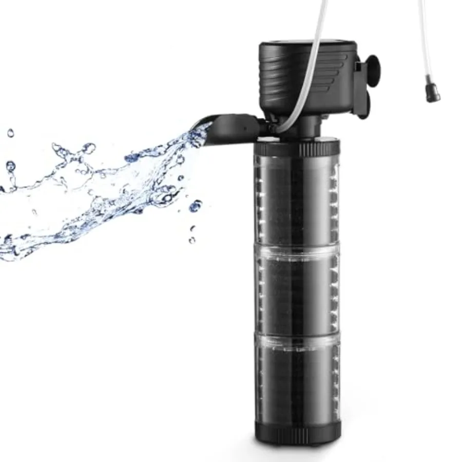 【Spot goods】3 Stages 475 GPH Aquarium Filter for Up to 120 Gallon Fish Tank Modern Style Black ABS Material Aquarium Filter Pon
【Spot goods】3 Stages 475 GPH Aquarium Filter for Up to 120 Gallon Fish Tank Modern Style Black ABS Material Aquarium Filter Pon