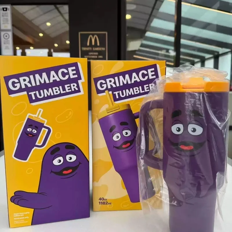Mc Grimace 40oz Large Capacity Tumbler Stainless Steel Insulated Keep Hot Cold With Straw Handle For Car Travel Adult
Mc Grimace 40oz Large Capacity Tumbler Stainless Steel Insulated Keep Hot Cold With Straw Handle For Car Travel Adult