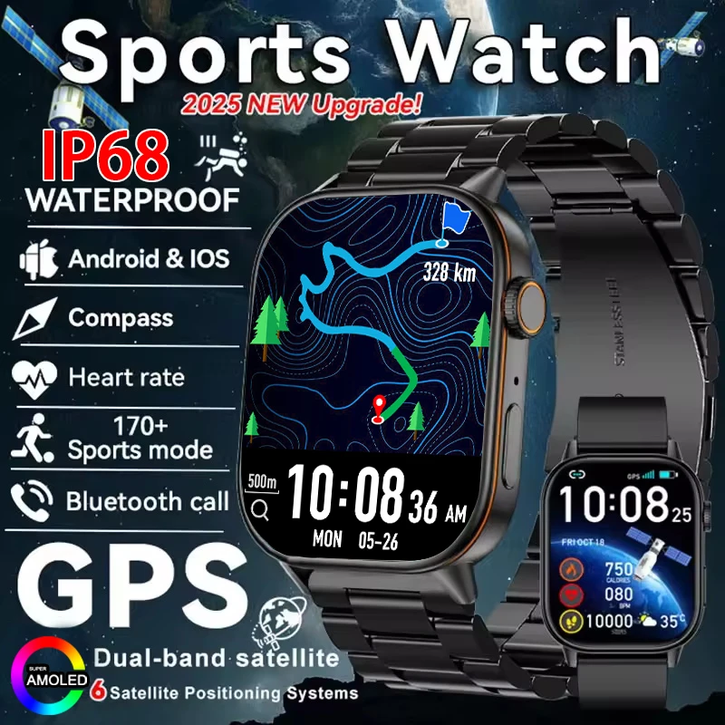 LIGE Fashion Built-in GPS Position Smart Watch Men 2.01'' HD Screen IP68 Waterproof Sports Bracelets Ladie Smartwatch Compass
LIGE Fashion Built-in GPS Position Smart Watch Men 2.01'' HD Screen IP68 Waterproof Sports Bracelets Ladie Smartwatch Compass