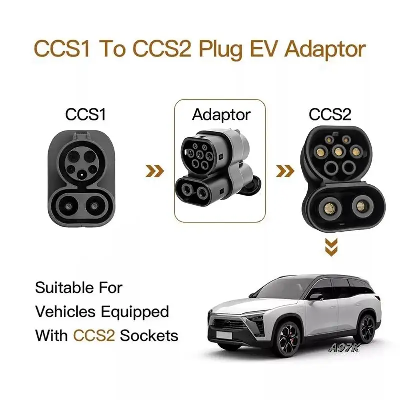 CCS1 To CCS2 AC+ DC 250A EV Charging Adapter Fast Charging Connector Connect Adapter Adaptor EV Charger
CCS1 To CCS2 AC+ DC 250A EV Charging Adapter Fast Charging Connector Connect Adapter Adaptor EV Charger