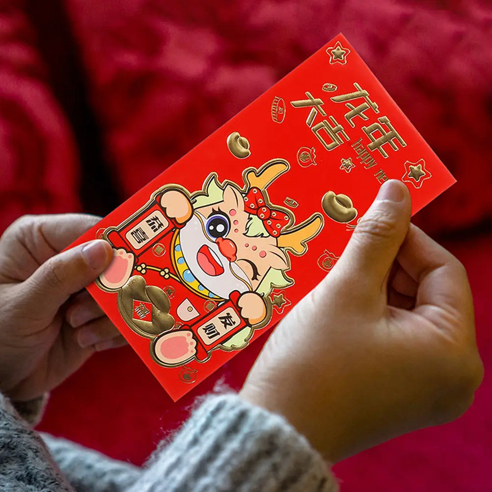 36Pcs Red Envelope Bags Thickened Paper Lunar New Year Spring Festival Money Pouches Traditional Dragon Pattern Cash Envelopes
36Pcs Red Envelope Bags Thickened Paper Lunar New Year Spring Festival Money Pouches Traditional Dragon Pattern Cash Envelopes