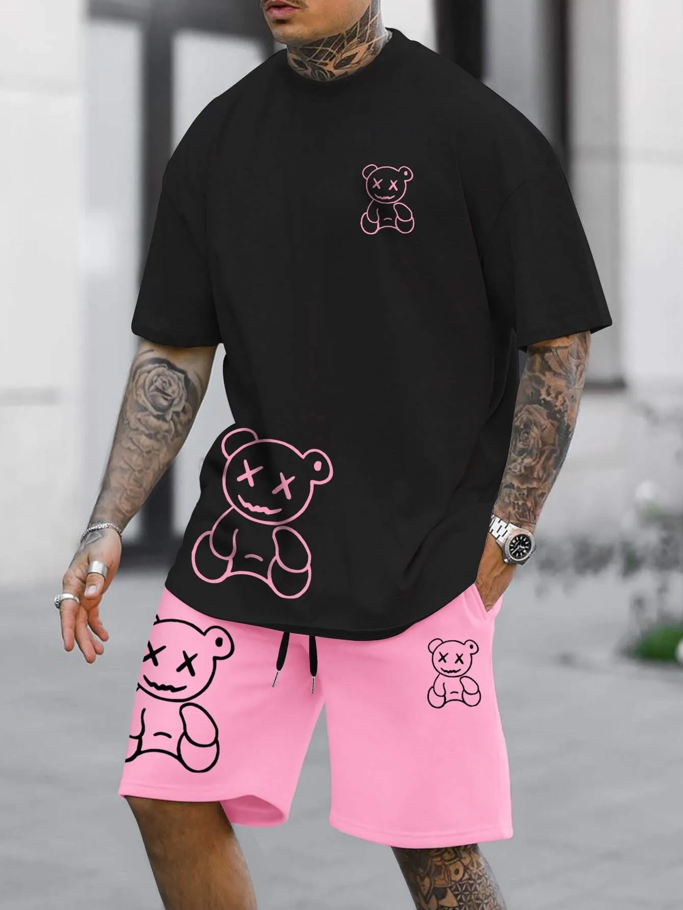 2026 Summer Men's Suit with Bear Print Breathable Lightweight Casual and Fashionable Outdoor Men's Clothing
2026 Summer Men's Suit with Bear Print Breathable Lightweight Casual and Fashionable Outdoor Men's Clothing