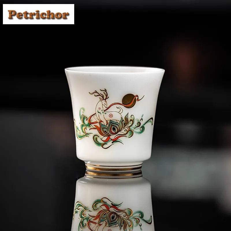 100 мл Dunhuang девятицветная фарфоровая чашка из ледяного нефрита с оленем, антикварная чаша для чая, кувшин для дегустации чая, ароматическая чашка Chazhan Master Cups, подарок
100 мл Dunhuang девятицветная фарфоровая чашка из ледяного нефрита с оленем, антикварная чаша для чая, кувшин для дегустации чая, ароматическая чашка Chazhan Master Cups, подарок