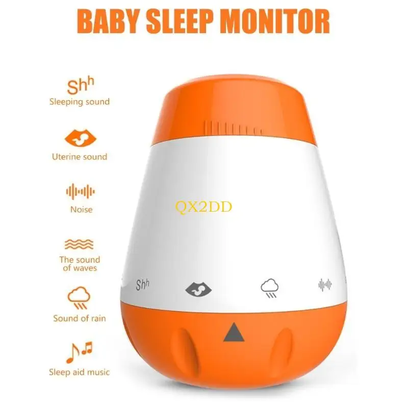 QX2D Infants Sleep Helper Therapy Baby White Noise Sound Machine Sound Generator for Baby Toddler Relax Toy Sleep Soother
QX2D Infants Sleep Helper Therapy Baby White Noise Sound Machine Sound Generator for Baby Toddler Relax Toy Sleep Soother
