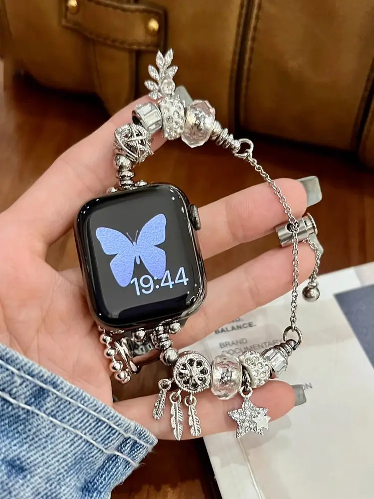 Ремешок Pandora для наручных часов iWatch S9, модный роскошный браслет для iWatch S8, красивый браслет для наручных часов iWatch 40 мм
Ремешок Pandora для наручных часов iWatch S9, модный роскошный браслет для iWatch S8, красивый браслет для наручных часов iWatch 40 мм