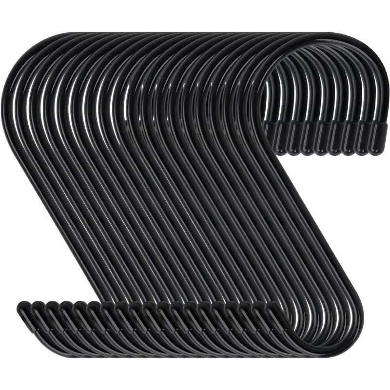 6 Inch 24 Pack Large S Hooks for Hanging Plants,Vinyl Coated Heavy Duty S Hooks for Hanging Non Slip S Hanger Hooks Steel Metal
6 Inch 24 Pack Large S Hooks for Hanging Plants,Vinyl Coated Heavy Duty S Hooks for Hanging Non Slip S Hanger Hooks Steel Metal