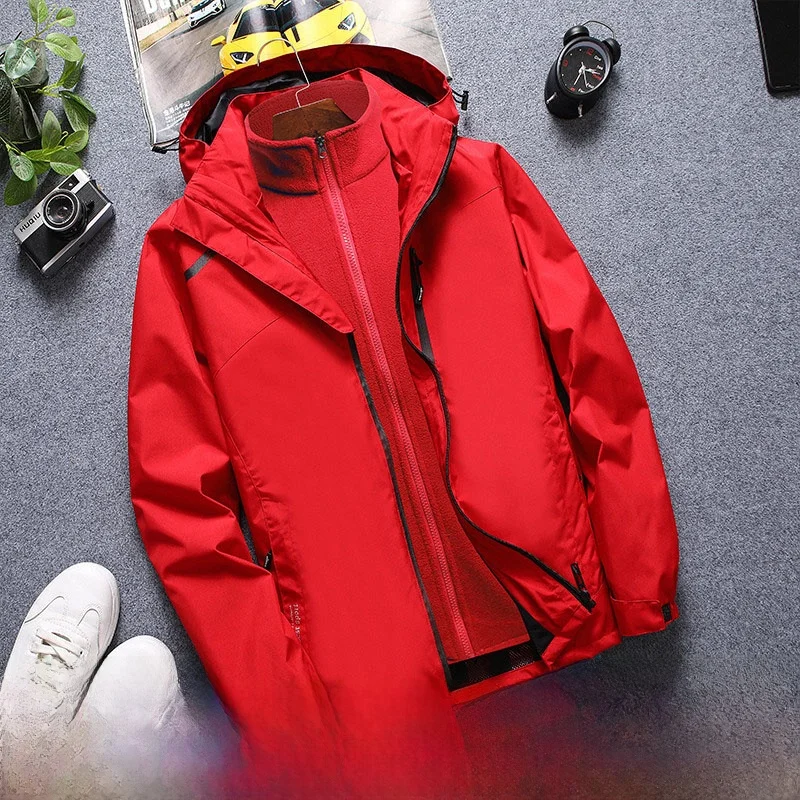Men's Tee-in-One Jaet Coat Loose Fit Thiened Fce Workwear Autumn Winter Polyester Fiber Long Sve Removable Hat
Men's Tee-in-One Jaet Coat Loose Fit Thiened Fce Workwear Autumn Winter Polyester Fiber Long Sve Removable Hat