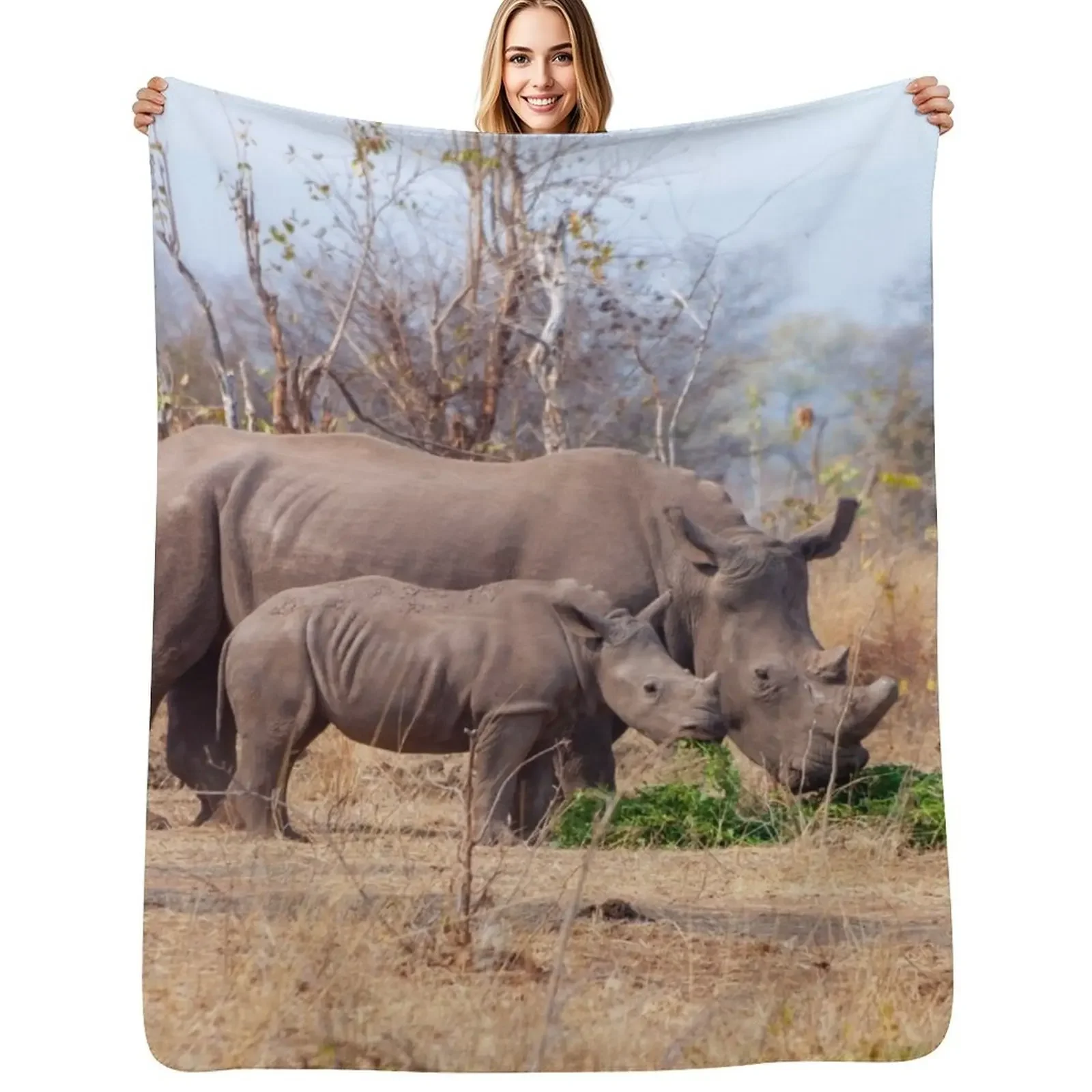 Rhino Mom and Baby Throw Blanket Blankets Sofas Of Decoration For Baby Shaggy Blanket
Rhino Mom and Baby Throw Blanket Blankets Sofas Of Decoration For Baby Shaggy Blanket