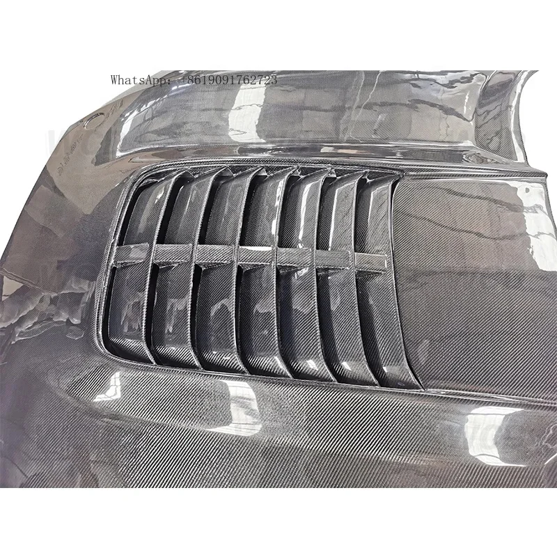 Auto Car Modification Body Parts Carbon Fiber Material Engine Bonnet Hood for 2015-2021 Hood GT500 Style
Auto Car Modification Body Parts Carbon Fiber Material Engine Bonnet Hood for 2015-2021 Hood GT500 Style