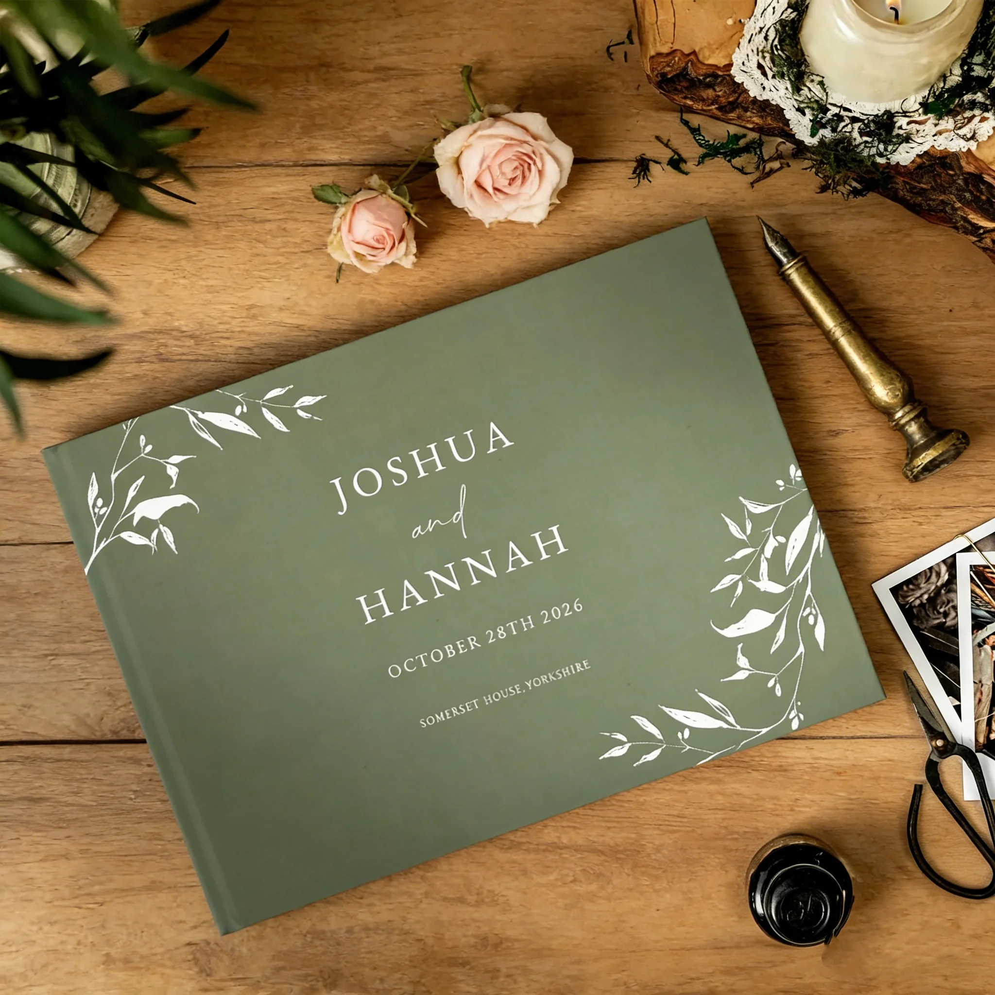 Personalized Wedding Guest Book | Custom Reception Guestbook & Photo Album Scrapbook | Elegant Wedding & Engagement Keepsake Gif
Personalized Wedding Guest Book | Custom Reception Guestbook & Photo Album Scrapbook | Elegant Wedding & Engagement Keepsake Gif