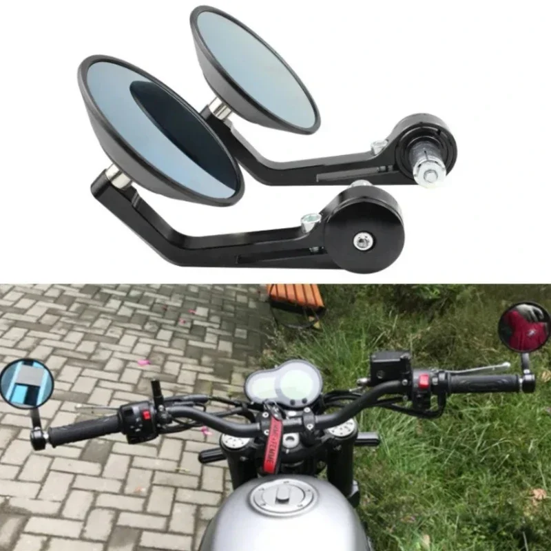 Motorcycle retro rearview mirror modification, CNC motorcycle reflector handlebar mirror, reversing mirror, end handlebar. 
Motorcycle retro rearview mirror modification, CNC motorcycle reflector handlebar mirror, reversing mirror, end handlebar.