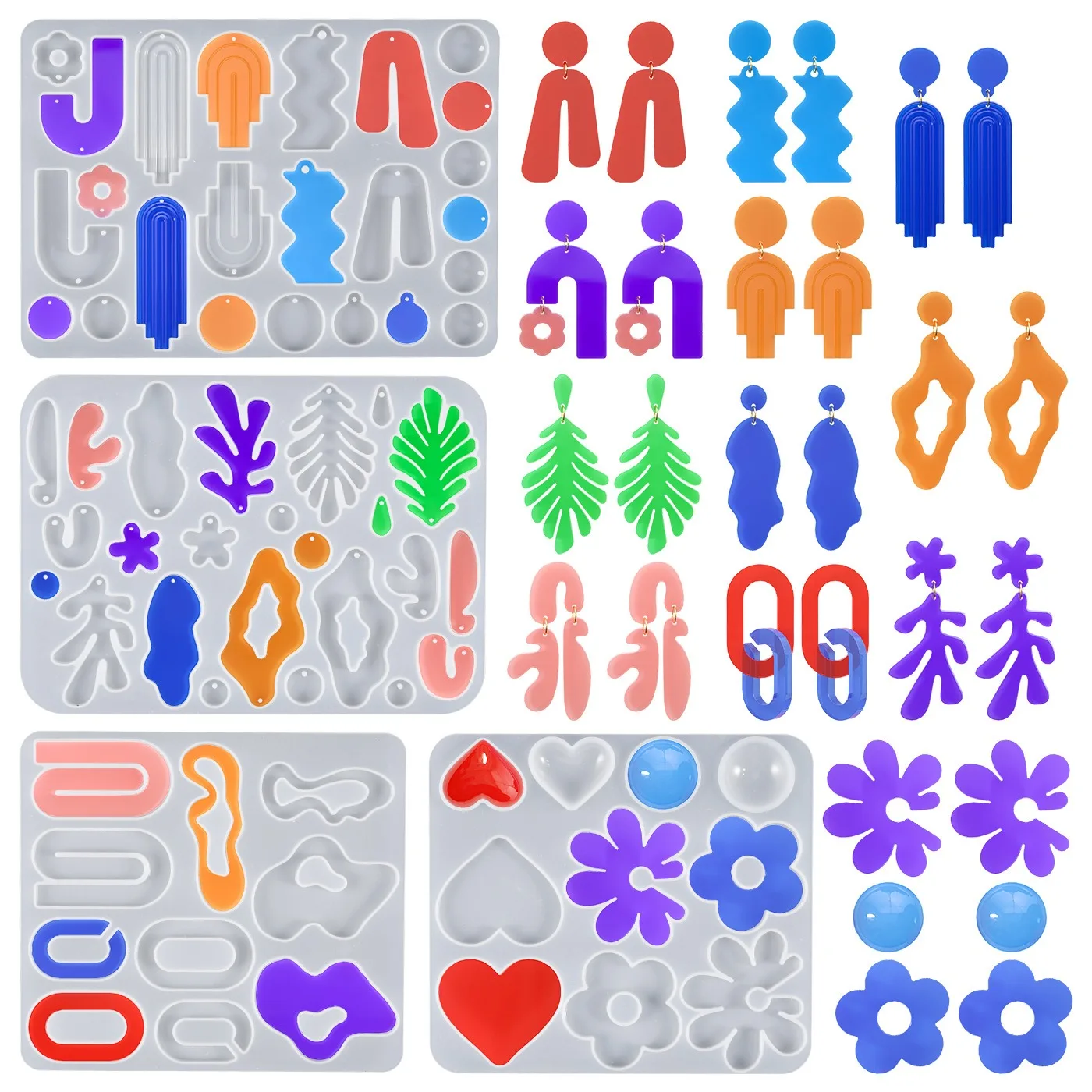Earrings Silicone Mold Epoxy Resin DIY Earrings Creative Jewelry Making Tools Silicone Mould
Earrings Silicone Mold Epoxy Resin DIY Earrings Creative Jewelry Making Tools Silicone Mould