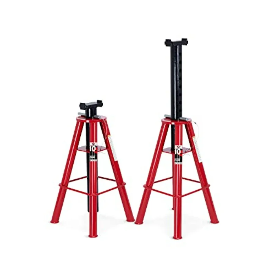10 Ton Jack Stand Set - Heavy Duty Jack Stands for Trucks Equipment - Available in 2 Hghts
10 Ton Jack Stand Set - Heavy Duty Jack Stands for Trucks Equipment - Available in 2 Hghts