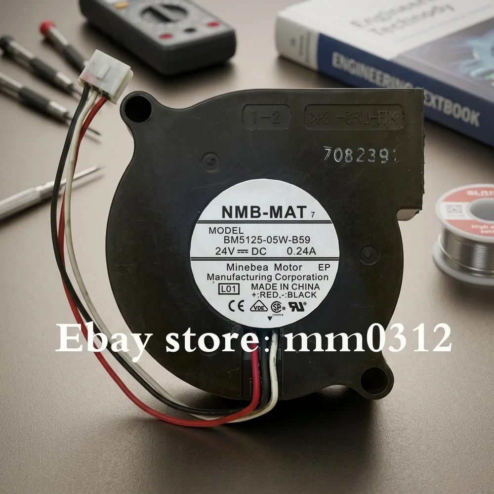 For NMB BM5125-05W-B59 5025 DC24V 0.24A 3-Pin Turbo Cooling Fan
For NMB BM5125-05W-B59 5025 DC24V 0.24A 3-Pin Turbo Cooling Fan