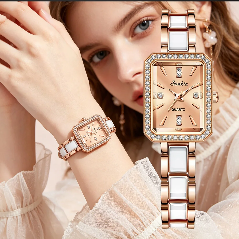 SUNKTA Women Watches Luxury Brand Watch Bracelet Waterproof Diamond Ladies Wrist Watches For Women Quartz Clock Relogio Feminino
SUNKTA Women Watches Luxury Brand Watch Bracelet Waterproof Diamond Ladies Wrist Watches For Women Quartz Clock Relogio Feminino