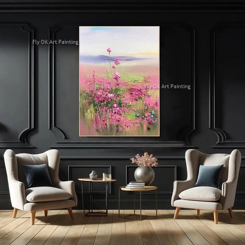 Hand Painted Abstract Pink Green Flower Canvas Thick Wall Art Decor For Home Hall New Simple Black White Yellow Oil Painting As
Hand Painted Abstract Pink Green Flower Canvas Thick Wall Art Decor For Home Hall New Simple Black White Yellow Oil Painting As