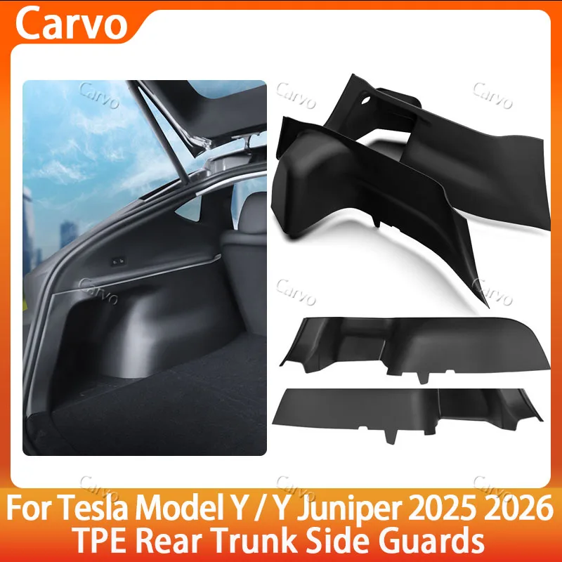 TPE Full Cover Rear Trunk Side Guards for Tesla Model Y Juniper 2025-2021 Suede Surface Corner Protection Pads Interior Mats
TPE Full Cover Rear Trunk Side Guards for Tesla Model Y Juniper 2025-2021 Suede Surface Corner Protection Pads Interior Mats