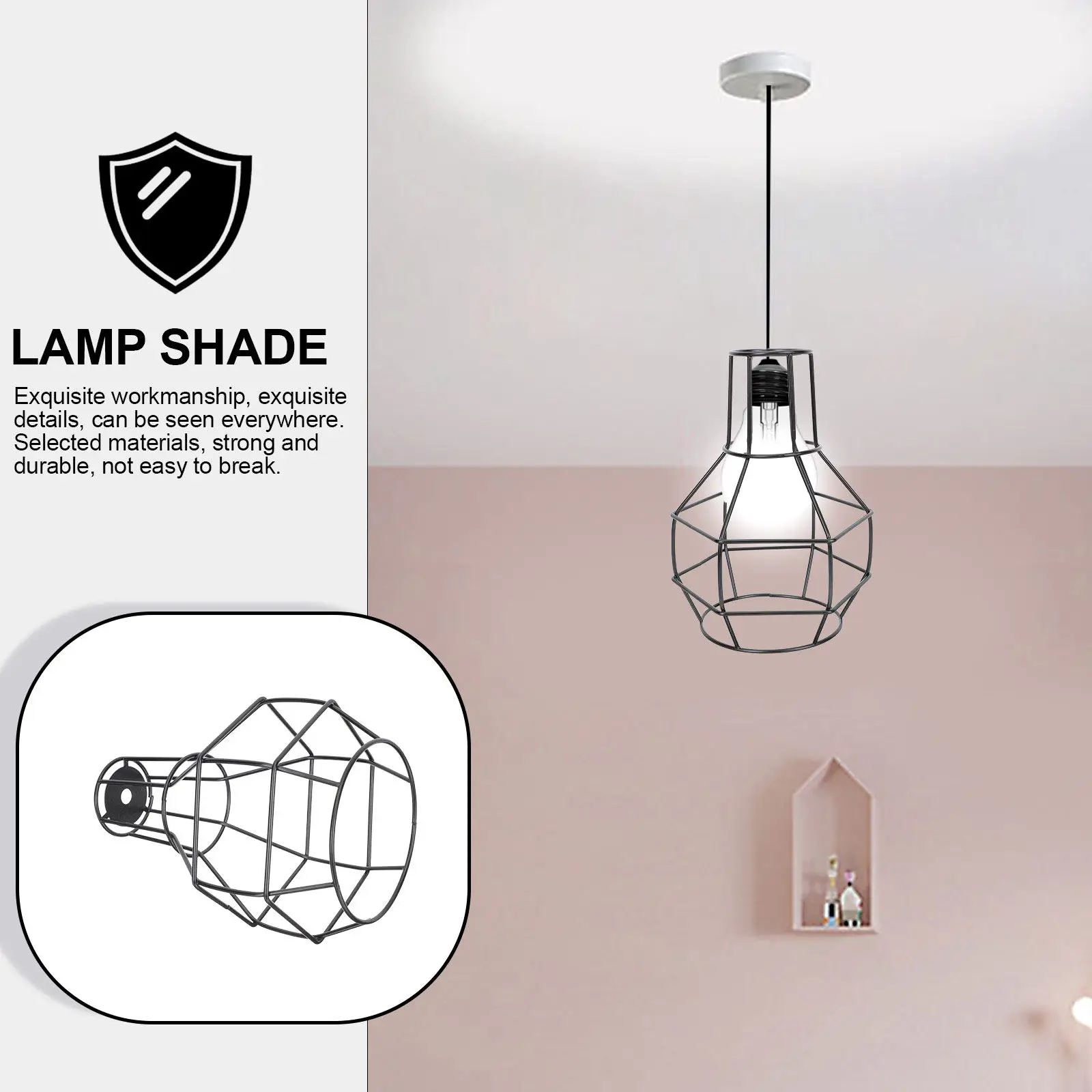 Iron Art Hollow Lamp Shade Wall Light Cover Vintage Decorative Cage For Home Hotel Bedroom Bar Lighting Fixture Accessory
Iron Art Hollow Lamp Shade Wall Light Cover Vintage Decorative Cage For Home Hotel Bedroom Bar Lighting Fixture Accessory