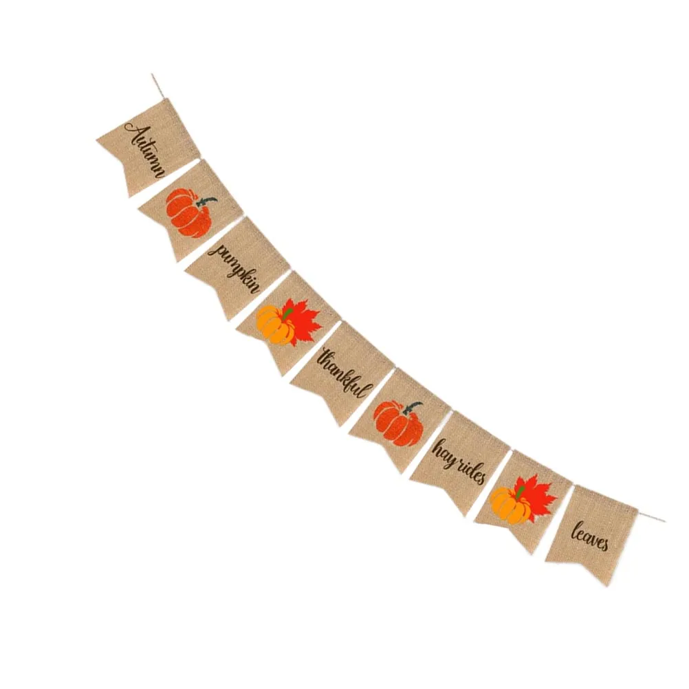 Pumpkin Maple Decoration Banner for Thanksgiving Party Leaves Bunting Reusable Long Time Special Letter Pattern
Pumpkin Maple Decoration Banner for Thanksgiving Party Leaves Bunting Reusable Long Time Special Letter Pattern