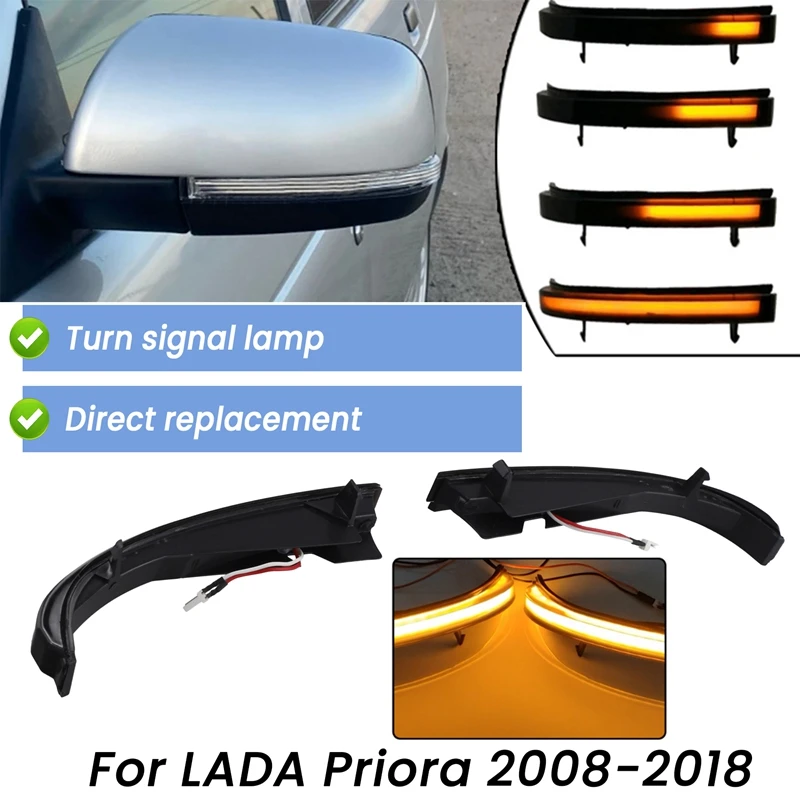 Car Rearview Mirror LED Dynamic Turn Signal Light Indicator Lamp Blinker Lights For LADA Priora 2008-2018
Car Rearview Mirror LED Dynamic Turn Signal Light Indicator Lamp Blinker Lights For LADA Priora 2008-2018