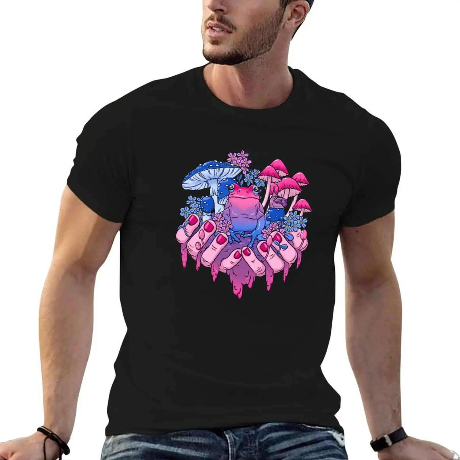 Bisexual Frog Fungi Handful T-Shirt funny t shirts dark humor t shirts cotton 100% t shirts for man graphic tees T-shirt
Bisexual Frog Fungi Handful T-Shirt funny t shirts dark humor t shirts cotton 100% t shirts for man graphic tees T-shirt
