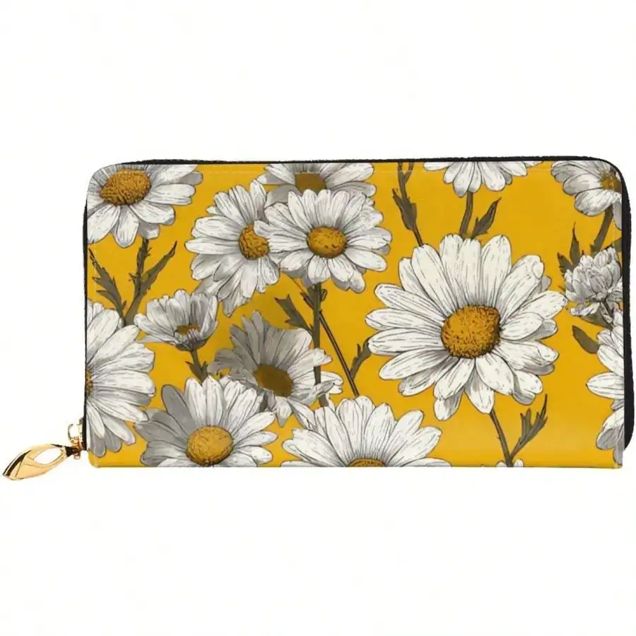 Daisy Pattern Print Leather Wallet Pu Leather Purse Phone Money Credit Card Holder Women
Daisy Pattern Print Leather Wallet Pu Leather Purse Phone Money Credit Card Holder Women