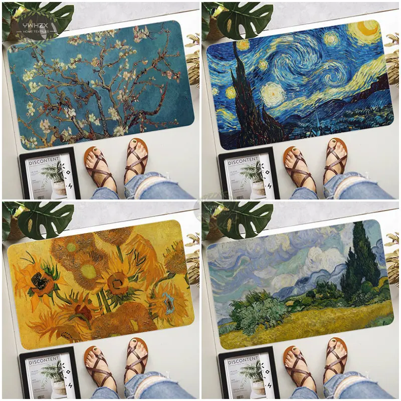 Van Gogh Art Paintings Printed Floor Mat Flannel Non-Slip Bathroom Decor Carpet For Living Room Kitchen Bedside Welcome Doormat
Van Gogh Art Paintings Printed Floor Mat Flannel Non-Slip Bathroom Decor Carpet For Living Room Kitchen Bedside Welcome Doormat