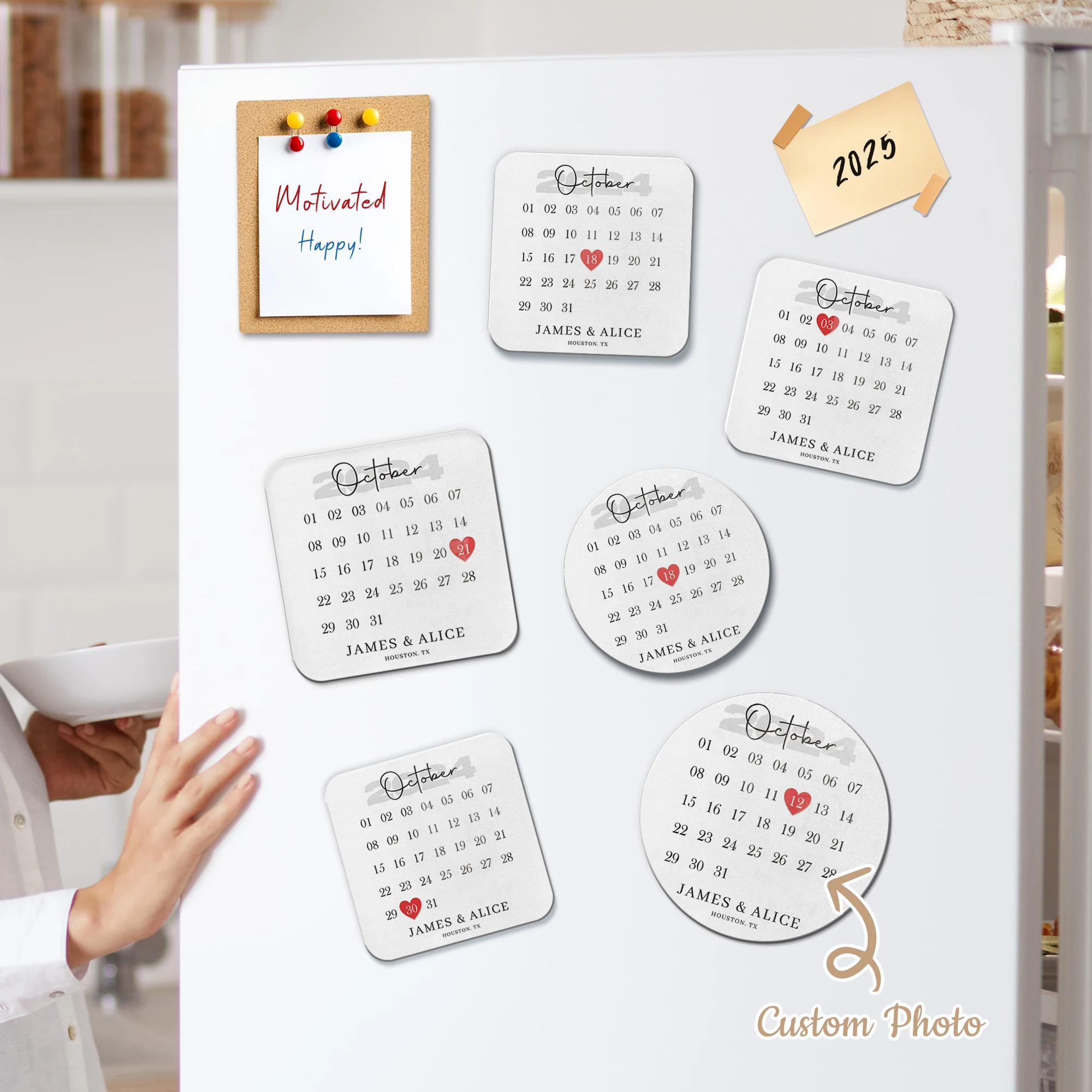 Personalized love calendar refrigerator magnet custom anniversary gift family kitchen restaurant whiteboard home decoration
Personalized love calendar refrigerator magnet custom anniversary gift family kitchen restaurant whiteboard home decoration