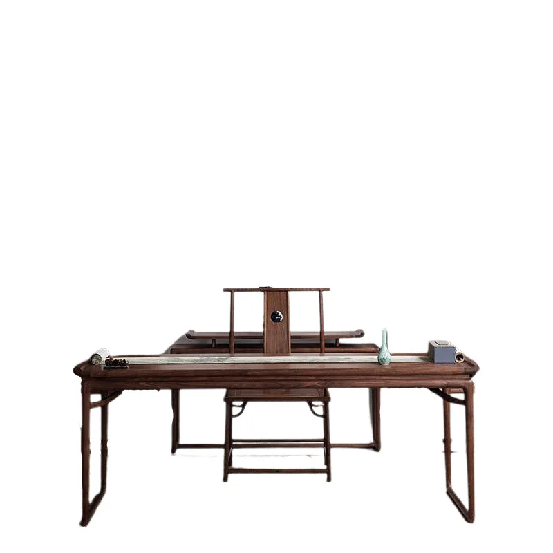 New Chinese desk Laoyu calligraphy table Solid brush writing desk Old-fashioned Zen
New Chinese desk Laoyu calligraphy table Solid brush writing desk Old-fashioned Zen