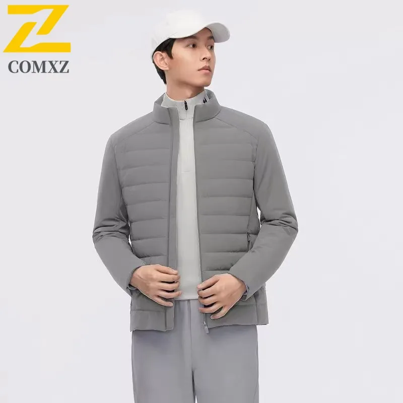 COMXZ Men Down Jacket Trendy Stand Collar Outdoor Snow Protection Thickened Puffer Jacket Travel Ultra Lightweight Winter Coat
COMXZ Men Down Jacket Trendy Stand Collar Outdoor Snow Protection Thickened Puffer Jacket Travel Ultra Lightweight Winter Coat