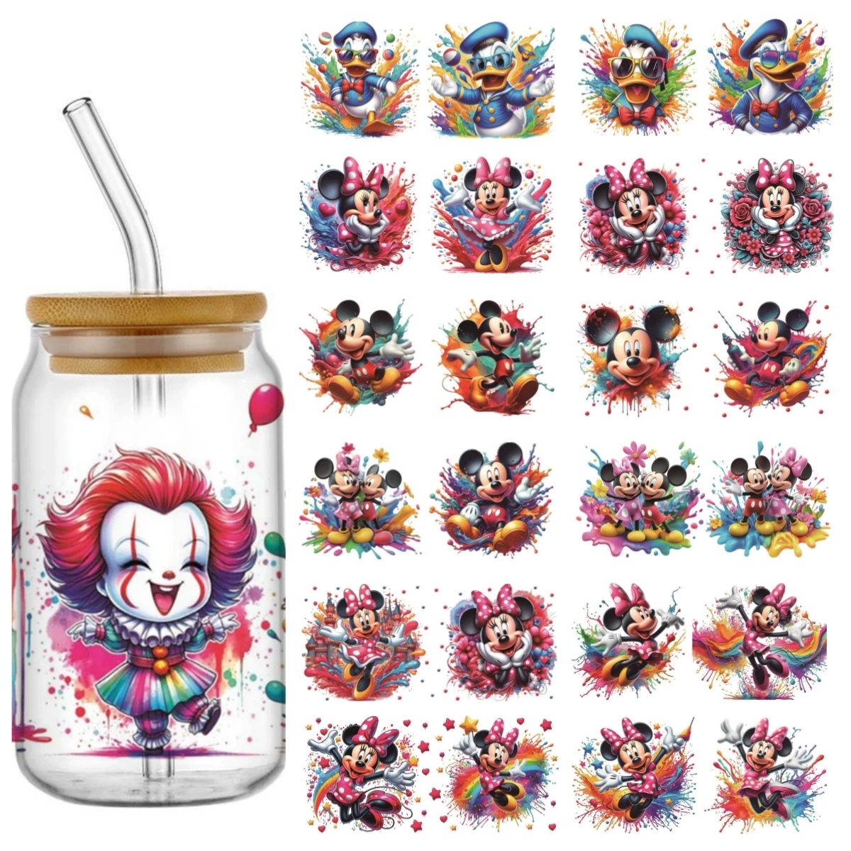 Mickey and Minnie UV DTF Cup Wrap 16oz Libbey Glass Can DIY Sticker Cartoon Selfadhesive Washable DIY Blossom Bubbles Buttercup
Mickey and Minnie UV DTF Cup Wrap 16oz Libbey Glass Can DIY Sticker Cartoon Selfadhesive Washable DIY Blossom Bubbles Buttercup