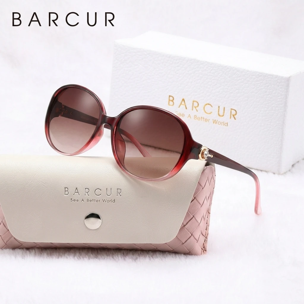 BARCUR Women's Luxury Sunglasses, Oversized Gradient Frame with Rhinestone Detail Polarized UV400
BARCUR Women's Luxury Sunglasses, Oversized Gradient Frame with Rhinestone Detail Polarized UV400