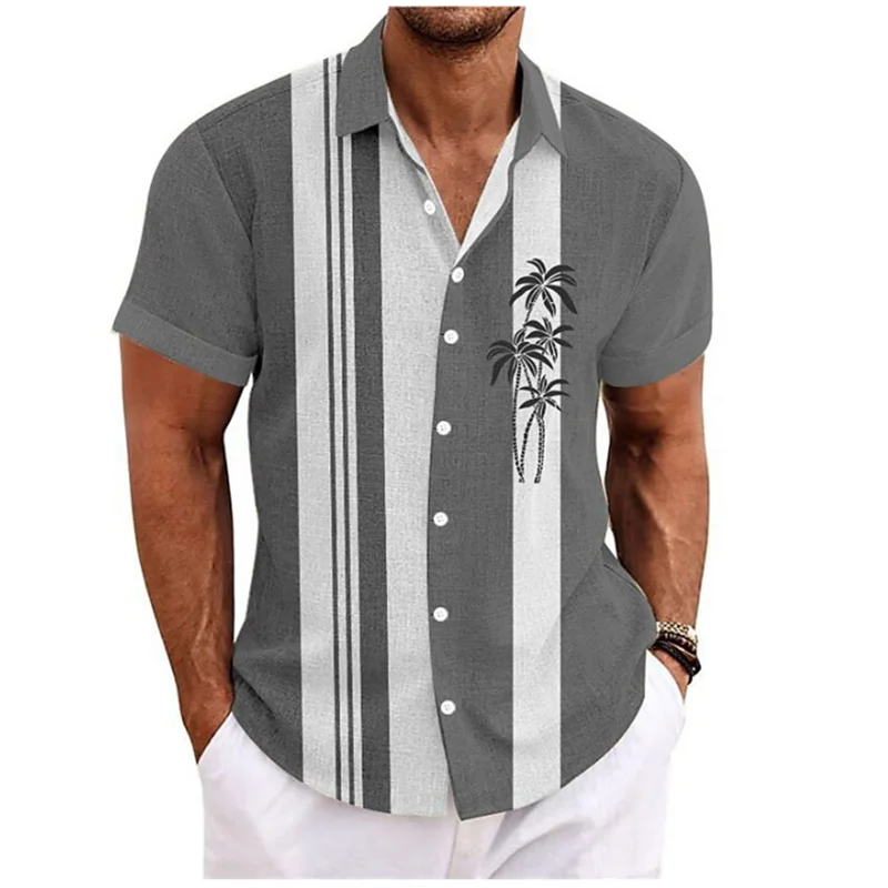 2023 New Men's Shirt Coconut Tree Stripe Print 6 Colors Outdoor Street Short Sleeve Clothing Fashion Designer Casual Soft 5XL
2023 New Men's Shirt Coconut Tree Stripe Print 6 Colors Outdoor Street Short Sleeve Clothing Fashion Designer Casual Soft 5XL