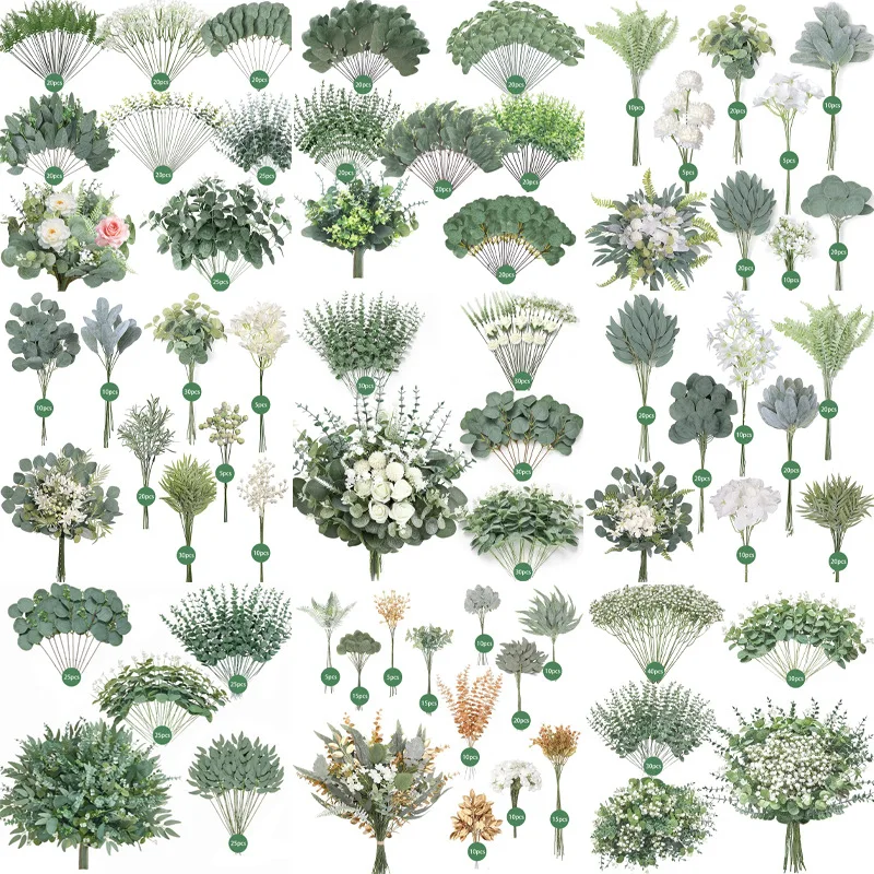 Artificial Greenery Stems Mixed Eucalyptus Leaves Faux Greenery for DIY Wedding Bouquet Table Centerpiece Home Boho Floral Arran
Artificial Greenery Stems Mixed Eucalyptus Leaves Faux Greenery for DIY Wedding Bouquet Table Centerpiece Home Boho Floral Arran