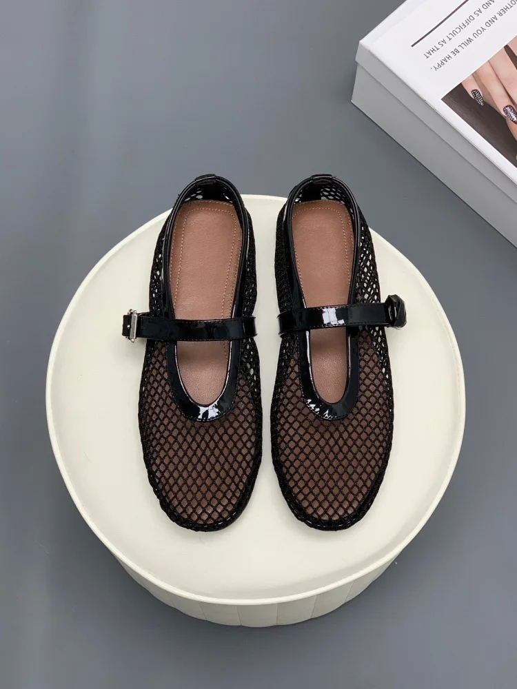 Коврик Лето Новые балетки Me Fiing Net oes Plain Bot Mary Jane Strap oes Дышащая резиновая подошва с круглым носком
Коврик Лето Новые балетки Me Fiing Net oes Plain Bot Mary Jane Strap oes Дышащая резиновая подошва с круглым носком