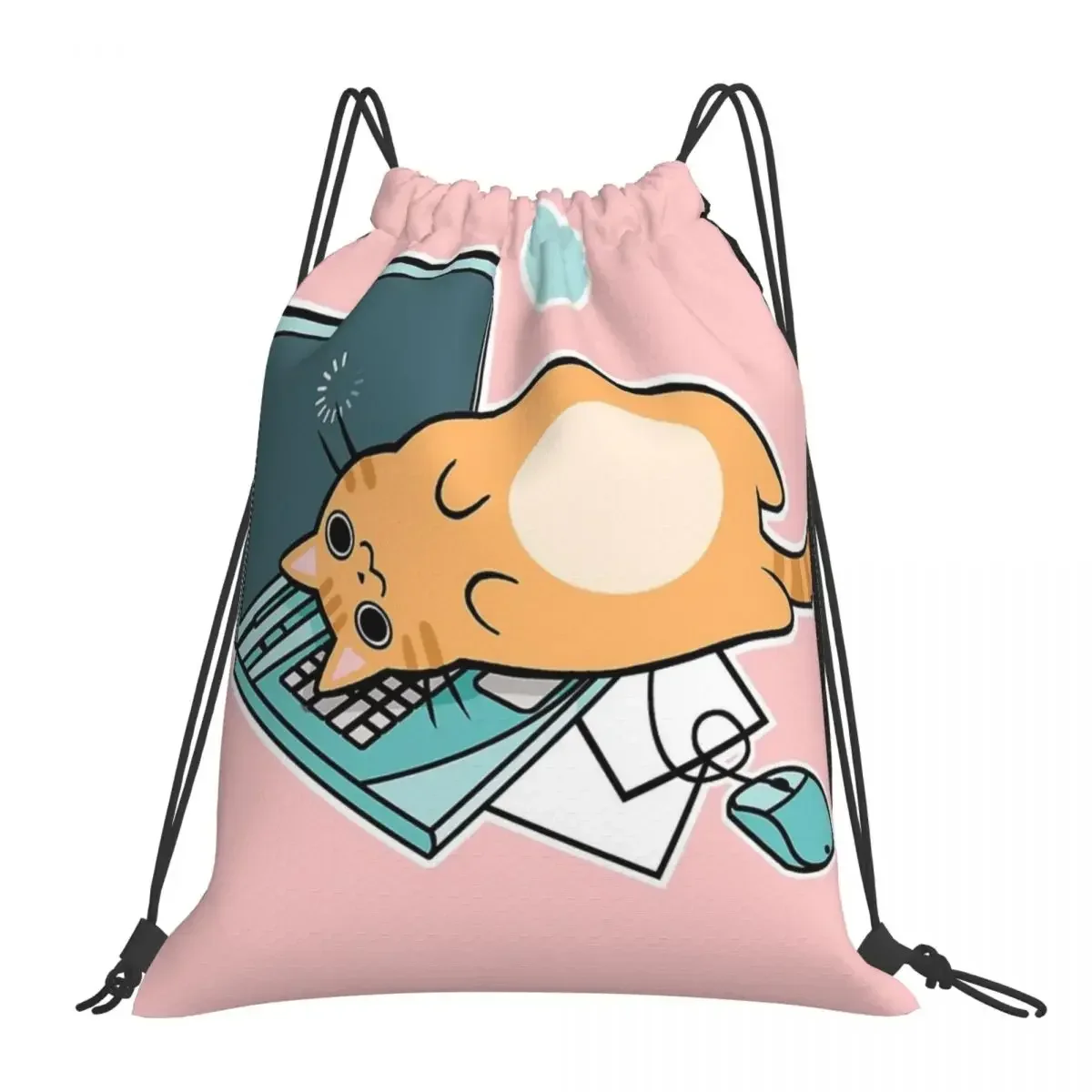 Cute Laptop Cat Backpacks Multi-function Portable Drawstring Bags Drawstring Bundle Pocket Sports Bag BookBag For Travel Student
Cute Laptop Cat Backpacks Multi-function Portable Drawstring Bags Drawstring Bundle Pocket Sports Bag BookBag For Travel Student
