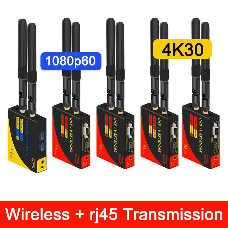 1080p Wireless 4K HDMI Video Transmitter and Receiver Network Cable Extender 100m with IR VGA for Camera Laptop PC To TV Monitor
1080p Wireless 4K HDMI Video Transmitter and Receiver Network Cable Extender 100m with IR VGA for Camera Laptop PC To TV Monitor