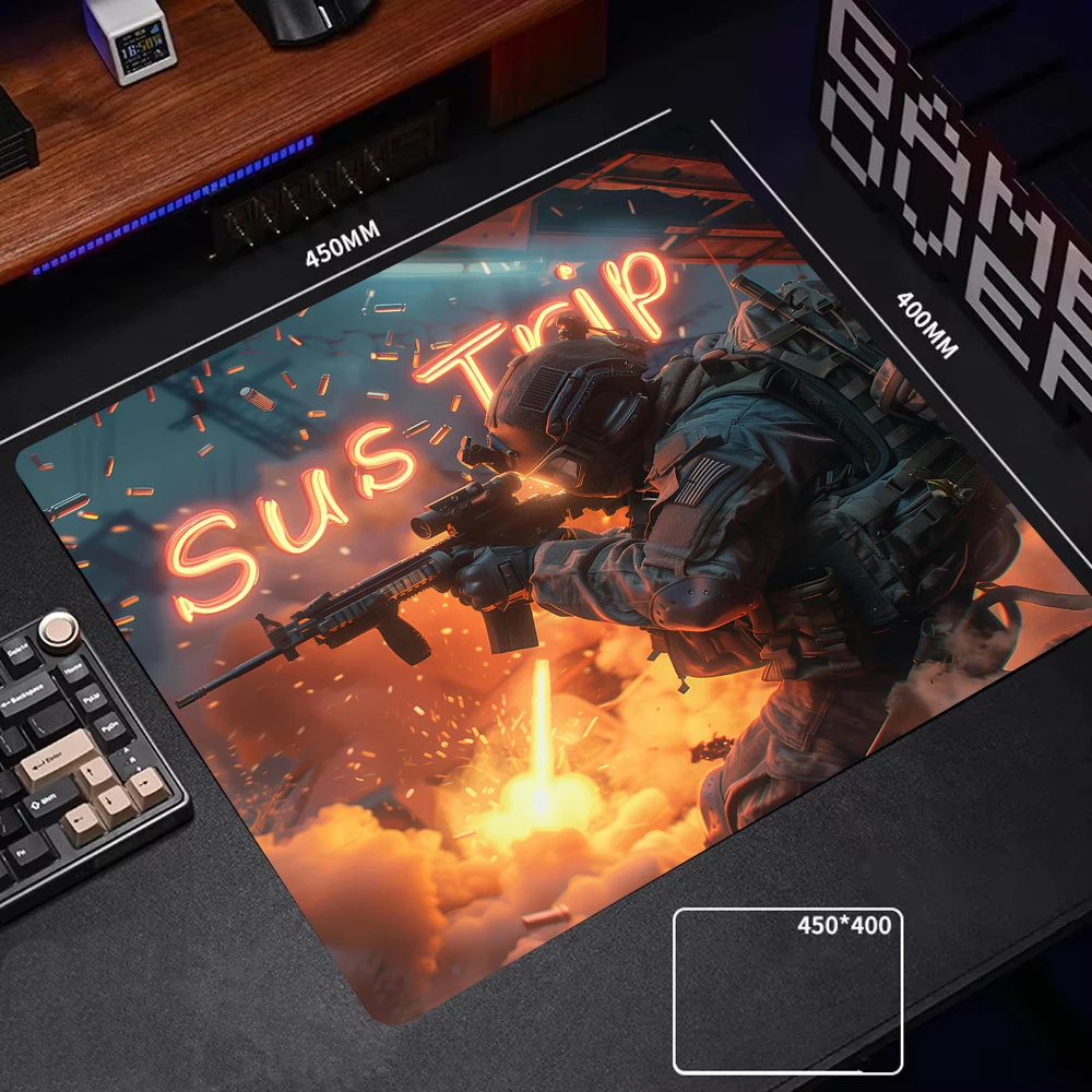 Military High Quality Personality Game mouse pad Computer Office Learning Extension desktop non-slip rubber carpet PCmat 400X450
Military High Quality Personality Game mouse pad Computer Office Learning Extension desktop non-slip rubber carpet PCmat 400X450