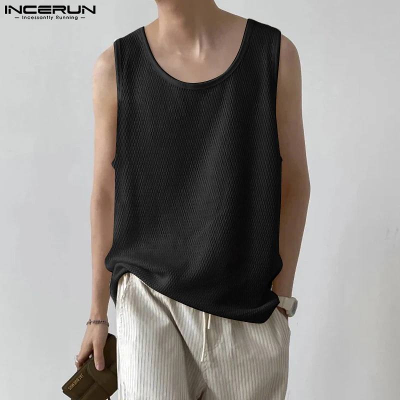 INCERUN Men Tank Tops Solid Color O-neck Sleeveless Summer Sexy Male Vests Streetwear Oversize Fashion 2025 Fashion Men Clothing
INCERUN Men Tank Tops Solid Color O-neck Sleeveless Summer Sexy Male Vests Streetwear Oversize Fashion 2025 Fashion Men Clothing