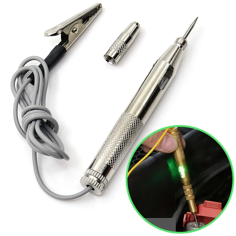 DC 6v-24v Car Truck Voltage Circuit Tester Car Diagnostic Probe Test Pen Light Bulb Automobile Polarity Pen Voltage Test Tools
DC 6v-24v Car Truck Voltage Circuit Tester Car Diagnostic Probe Test Pen Light Bulb Automobile Polarity Pen Voltage Test Tools