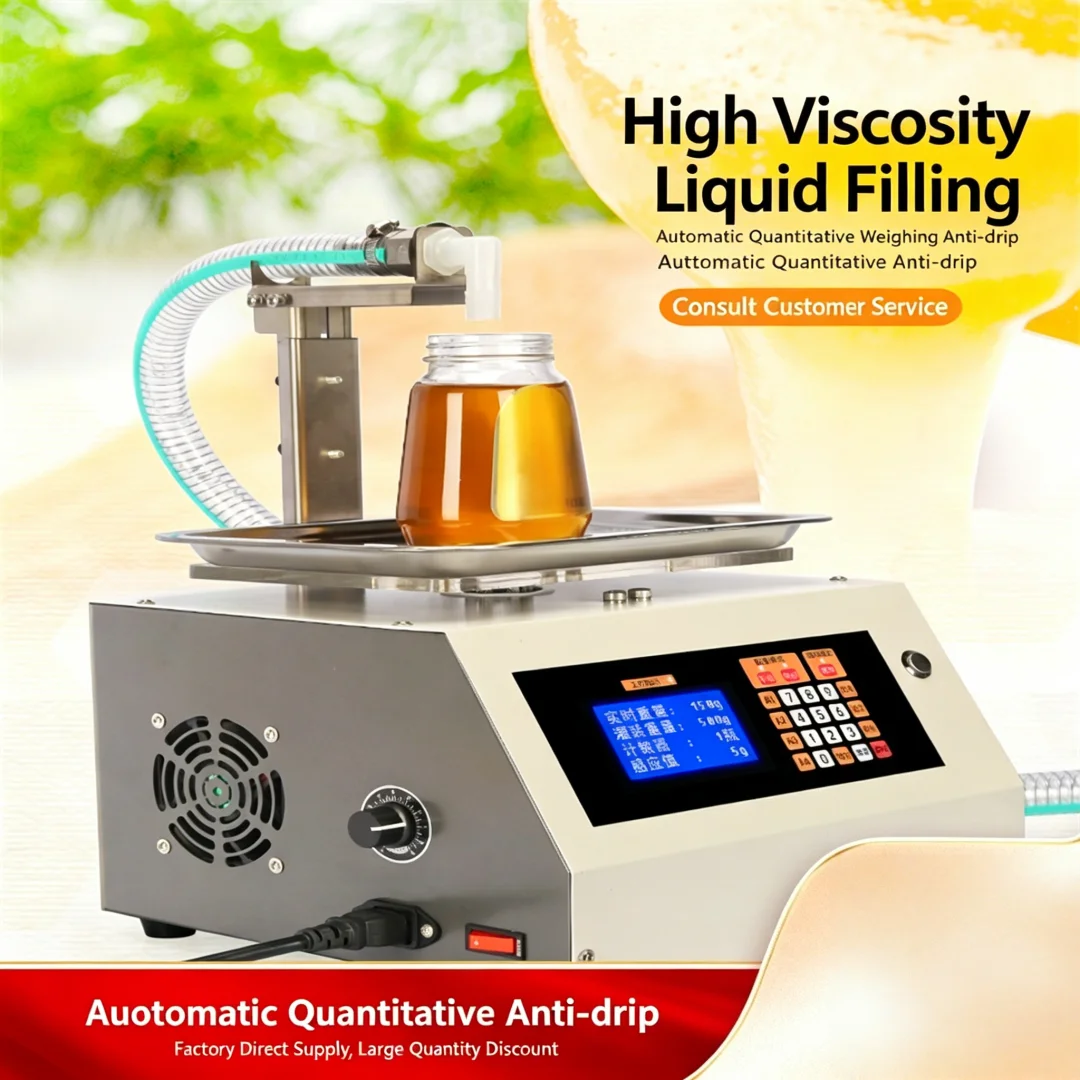 Automatic Quantitative Liquid Filler Weighing Type Honey Sesame Paste Syrup Bottling Machine Multi-purpose Viscous Liquid Dispen
Automatic Quantitative Liquid Filler Weighing Type Honey Sesame Paste Syrup Bottling Machine Multi-purpose Viscous Liquid Dispen