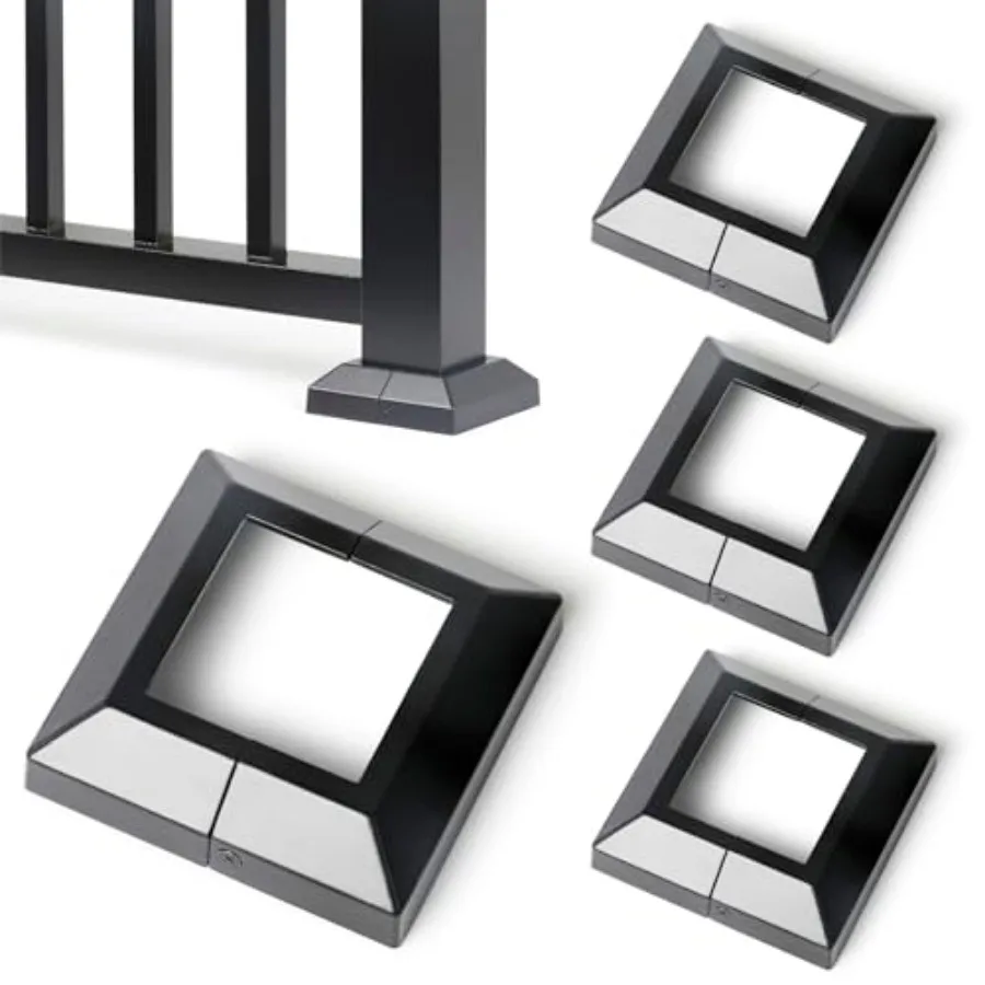 Pcs 3" 3" Post x 5" Base Aluminum Deck Post Base Cover, Split Deck Post Skirt for Balcony Railing, Stairs, Mailbox Risers, Deck
Pcs 3" 3" Post x 5" Base Aluminum Deck Post Base Cover, Split Deck Post Skirt for Balcony Railing, Stairs, Mailbox Risers, Deck
