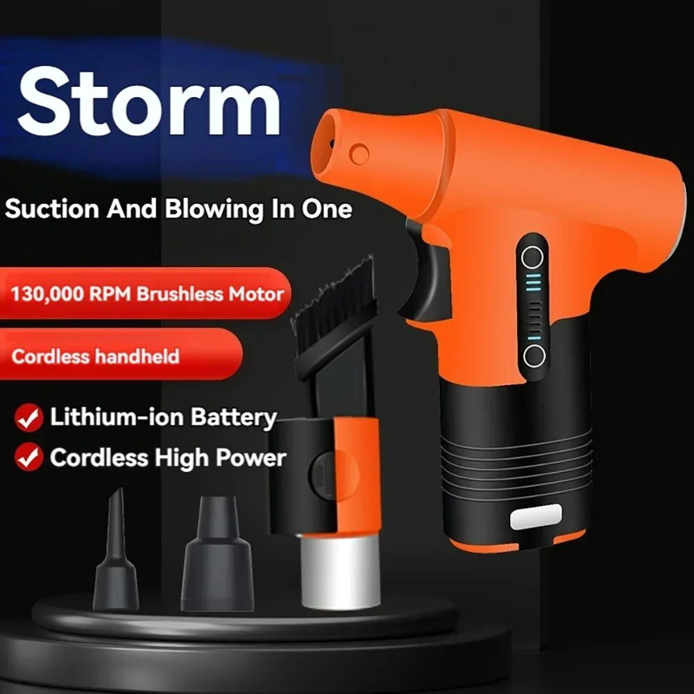 130000RPM 7.4V 3000mAh Mini Turbo Jet Fan Portable Air Blower Turbofan Brushless Blower Wireless Super Powerful Vacuum Cleaner
130000RPM 7.4V 3000mAh Mini Turbo Jet Fan Portable Air Blower Turbofan Brushless Blower Wireless Super Powerful Vacuum Cleaner
