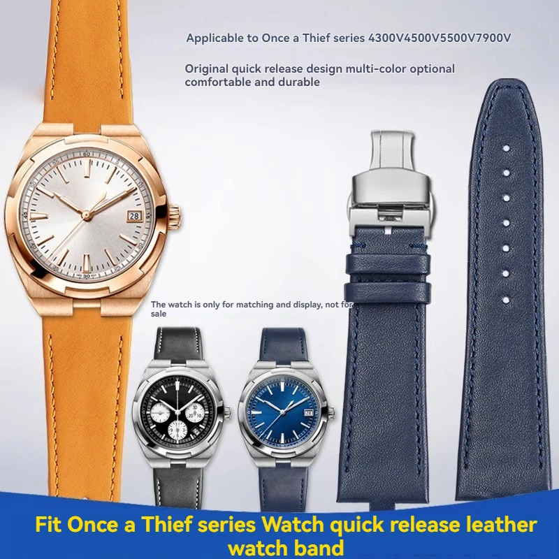 24x7mm Quick Release Cowhide Watchband For Vacheron Constantin Strap VC Overseas 4300V 4500V 5500V 7900V series Butterfly buckle
24x7mm Quick Release Cowhide Watchband For Vacheron Constantin Strap VC Overseas 4300V 4500V 5500V 7900V series Butterfly buckle