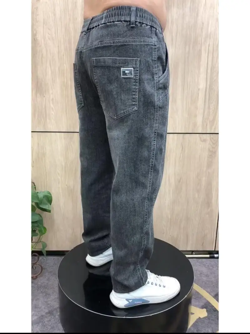 Fall Winter Thiened Waed Denim Dad Pants Faionable Korean Sle Elastic Casual Loose Straight Leg Jeans for Men
Fall Winter Thiened Waed Denim Dad Pants Faionable Korean Sle Elastic Casual Loose Straight Leg Jeans for Men