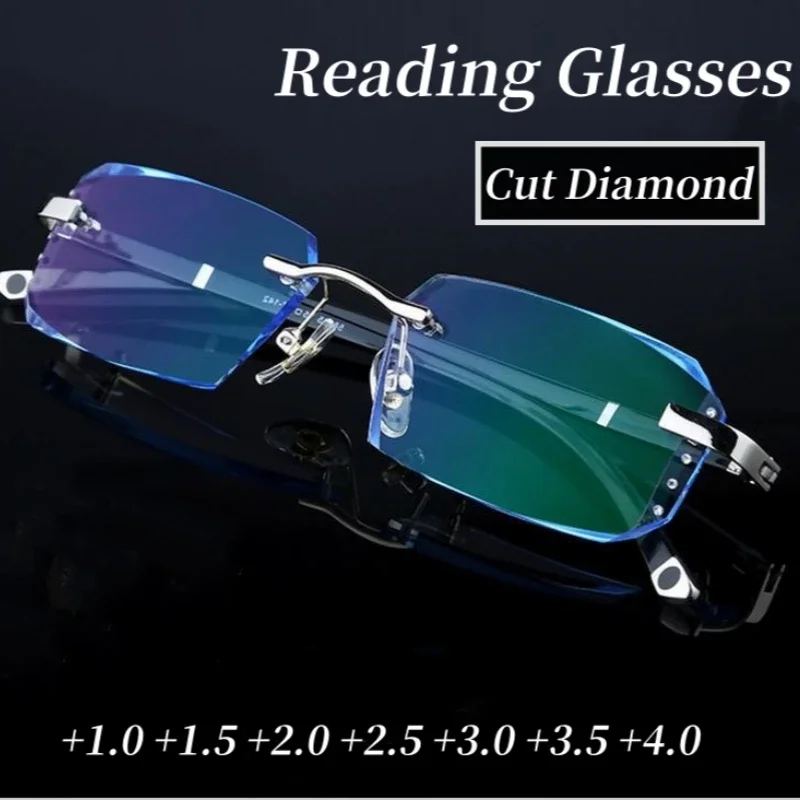 Luxury Blue Light Blocking Reading Glasses Women Men Cutting Frame Presbyopia Eyeglasses HD Lens Farsighted Prescription Eyewear 
Luxury Blue Light Blocking Reading Glasses Women Men Cutting Frame Presbyopia Eyeglasses HD Lens Farsighted Prescription Eyewear
