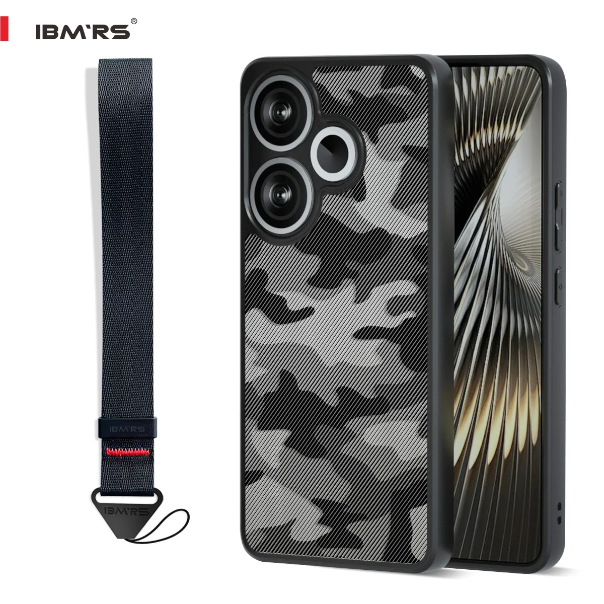 IBMRS for Redmi Turbo 3/POCO F6 5G Case, Military Camo Shockproof Cover with Lanyard and Camera Protection
IBMRS for Redmi Turbo 3/POCO F6 5G Case, Military Camo Shockproof Cover with Lanyard and Camera Protection